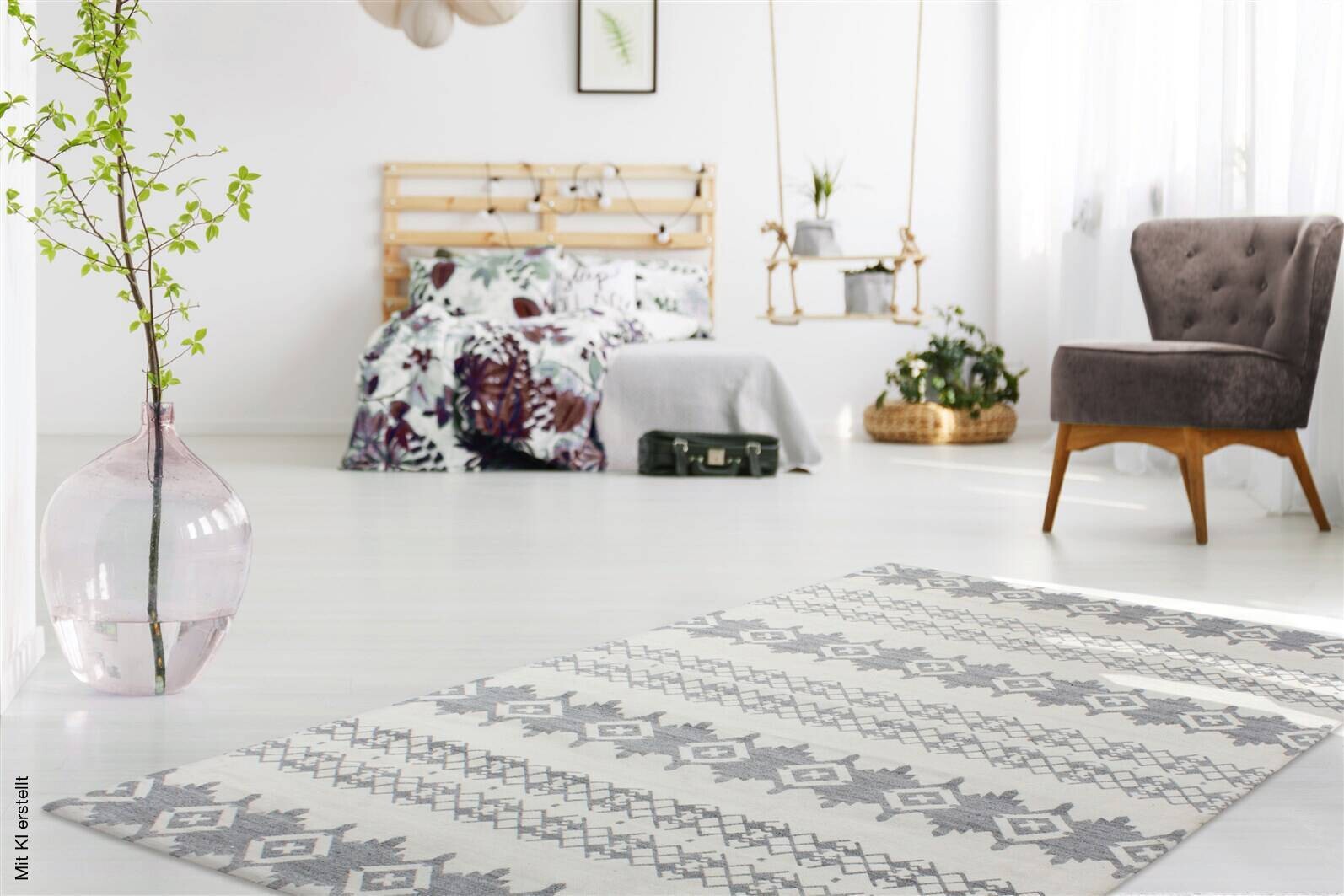 Kayoom Kurzflorteppich Mirage 410 grau B/L: ca. 80x150 cm