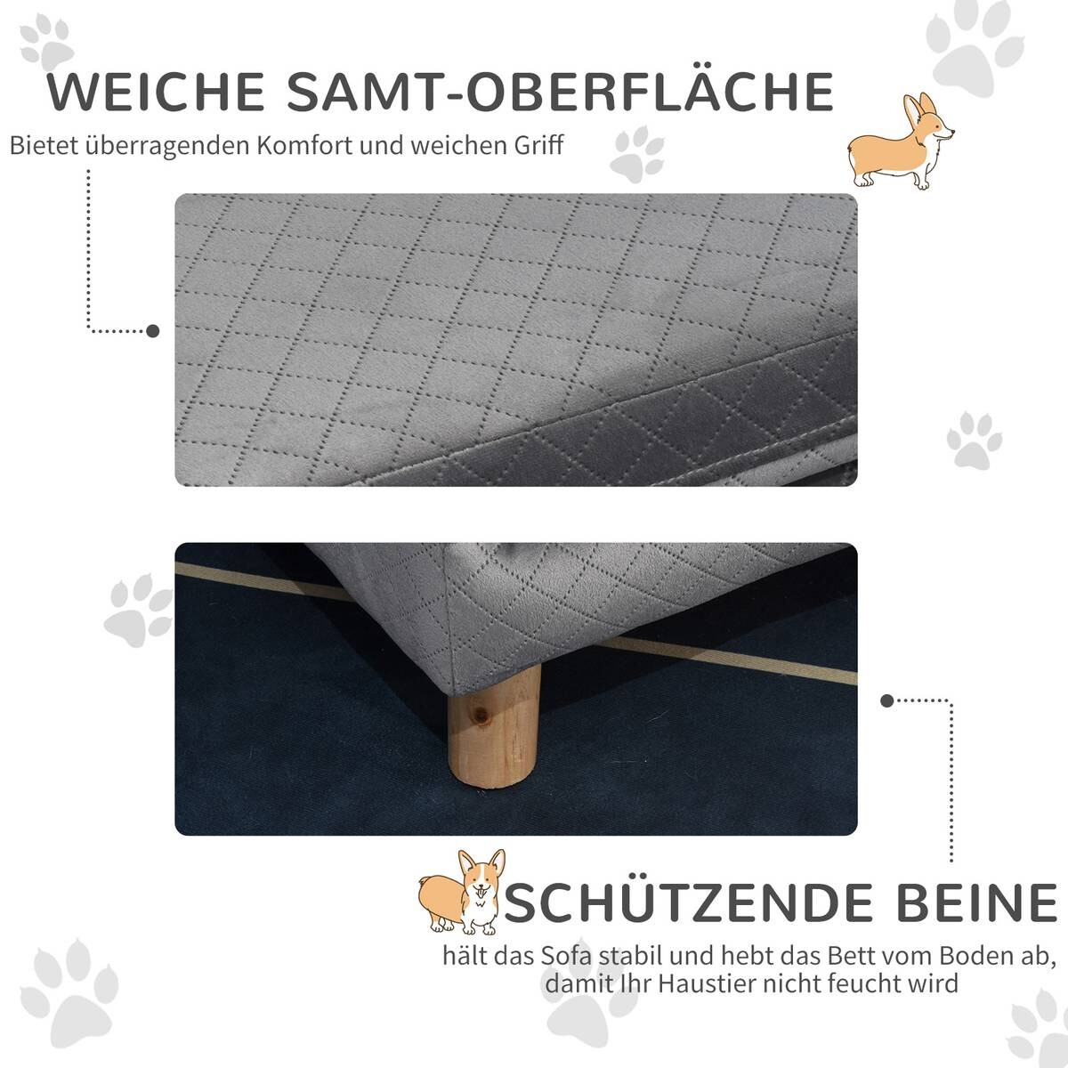 PawHut Haustiersofa