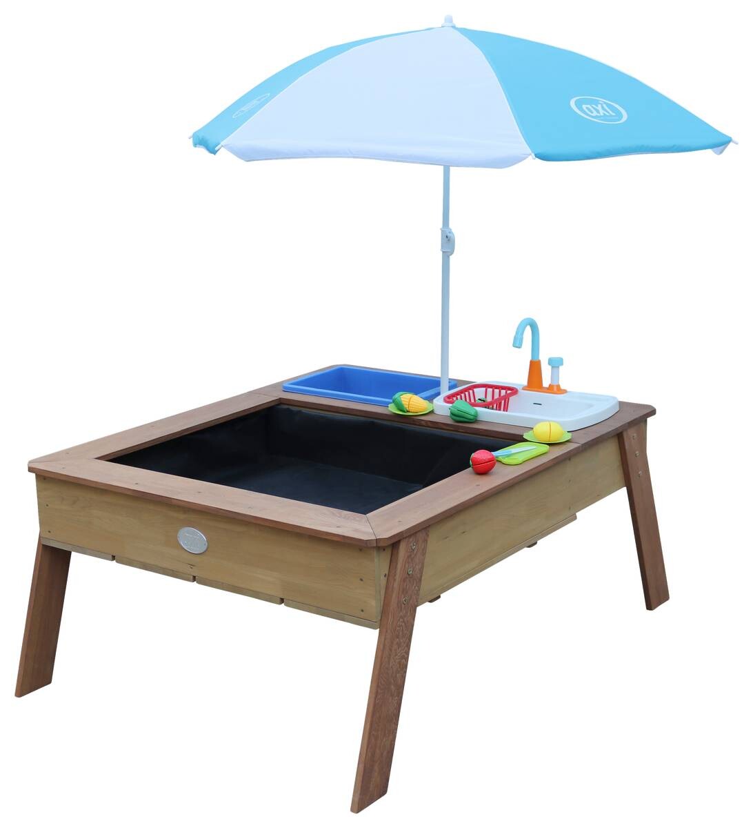 AXI Sand & Wassertisch Linda braun B/H/L: ca. 94x50x125 cm