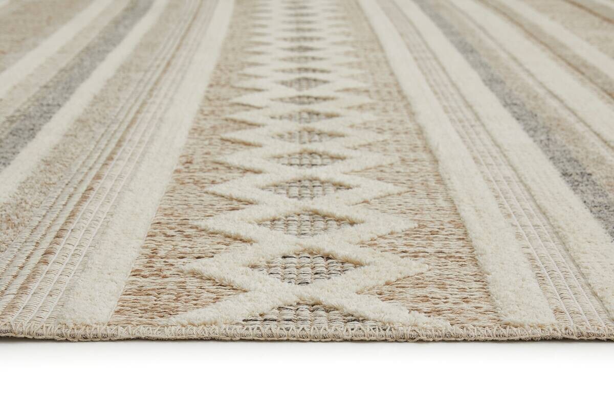 Webteppich Crosby Cremegrau B/L: ca. 200x290 cm