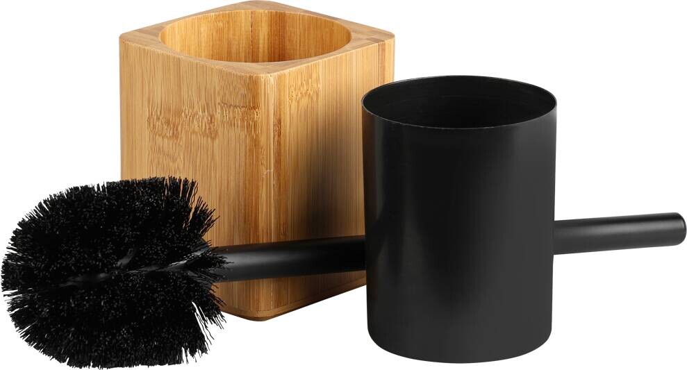 Kesper Toilettenbürste schwarz natur Bambus B/H/L: ca. 9,5x35,5x9,5 cm
