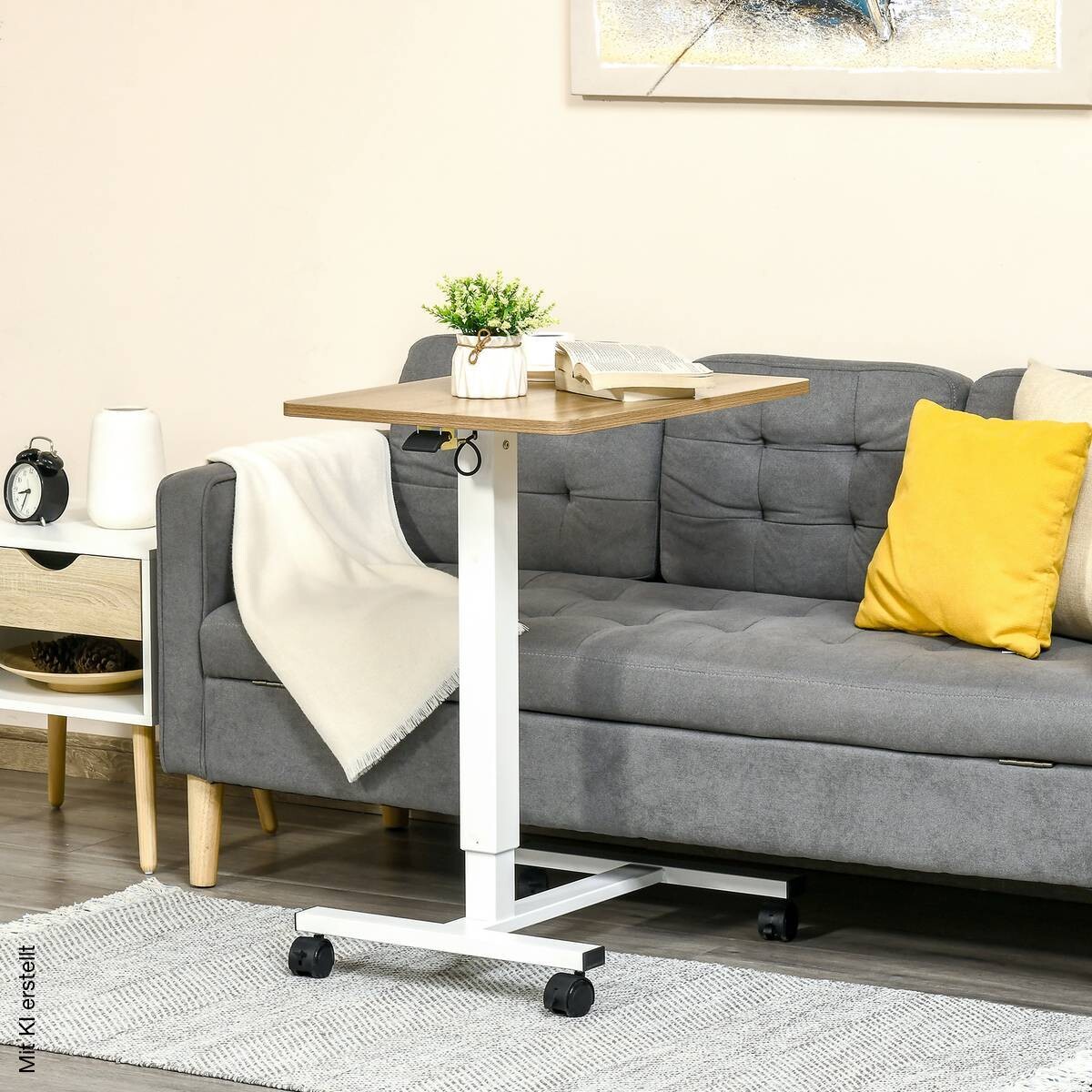 Schreibtisch 920-080 natur Holz Nachbildung weiß B/H/T: ca. 65x110x48 cm