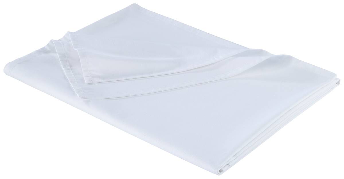 beau rêve Betttuch Renforce weiß 100% Baumwolle B/L: ca. 200x250 cm