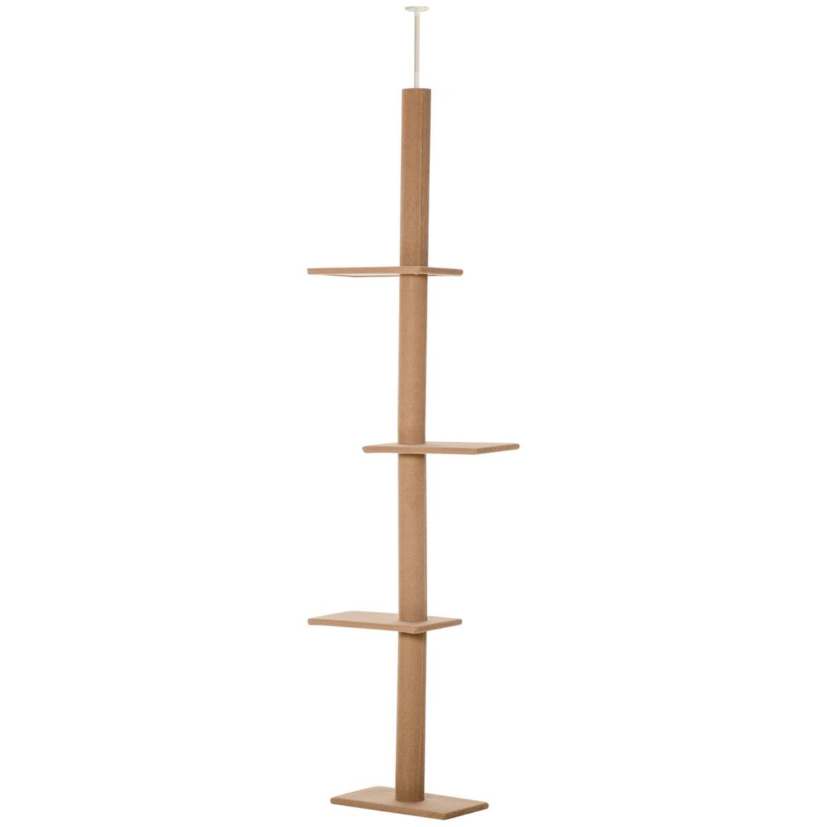 PawHut Kratzbaum braun Spanplatte B/H/L: ca. 27x228x43 cm
