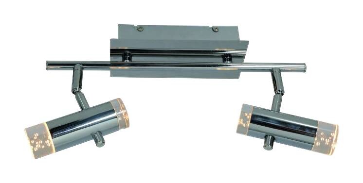 Näve Leuchten LED Deckenleuchte NV1235942 Chrom Metall Kunststoff 2 Brennstellen