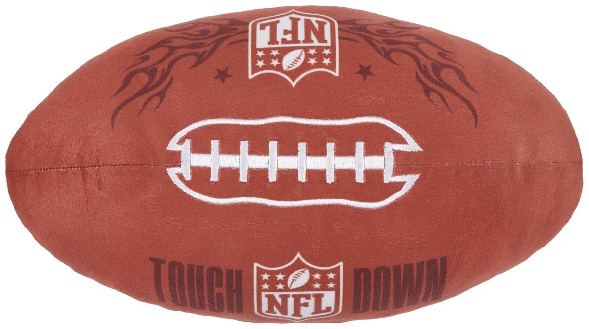NFL Dekokissen NFL braun 100% Polyester L/D: ca. 36x16,5 cm