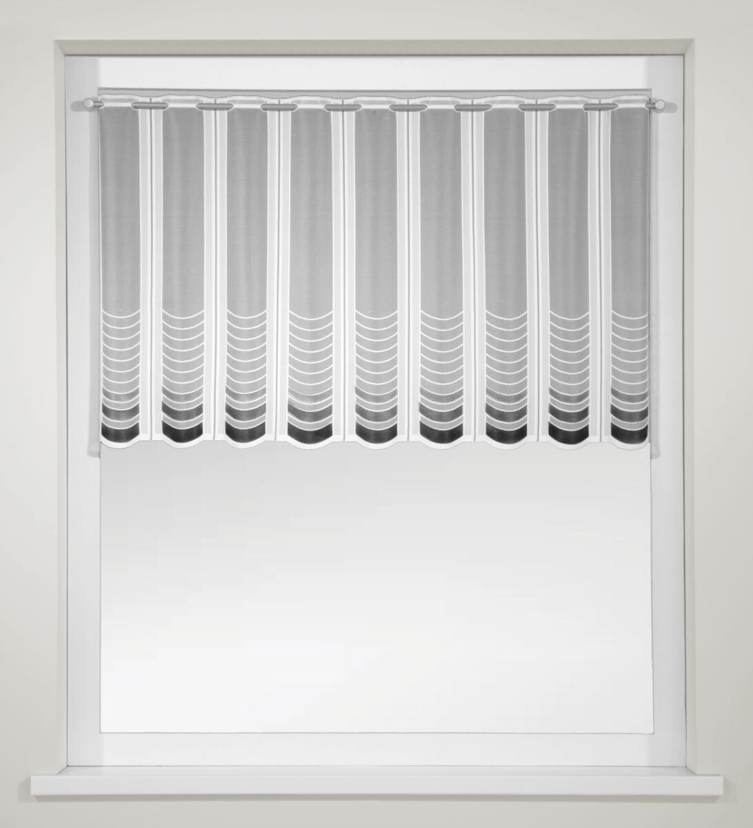 creative lifestyle Scheibengardine Noah grau B/L: ca. 145x75 cm