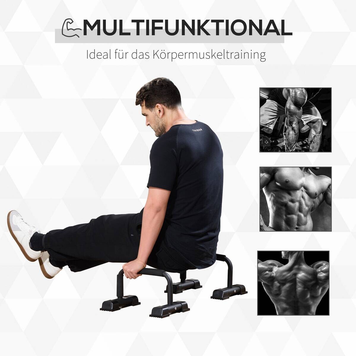 HOMCOM Fitness-Zubehör schwarz Kunststoff B/H/L: ca. 25x36x20 cm