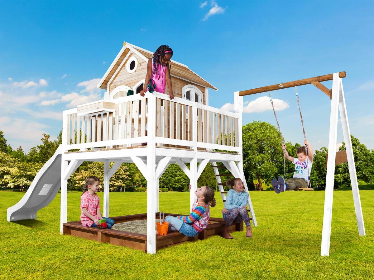 AXI Spielhaus Liam braun B/H/L: ca. 541x291x277 cm