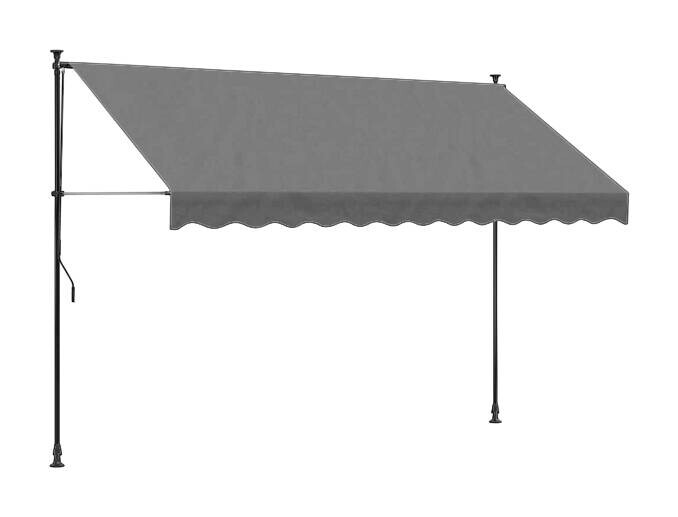vidaXL Markise anthrazit B/H/L: ca. 150x300x300 cm