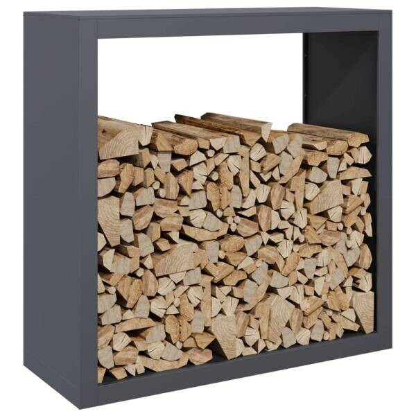 vidaXL Brennholzregal anthrazit B/H/L: ca. 40x100x100 cm