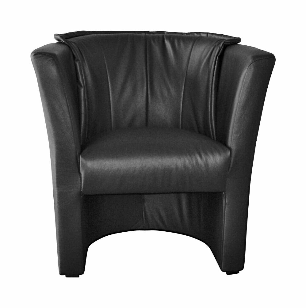 Sessel Lux schwarz Kunstleder B/H/T: ca. 71x78x65 cm