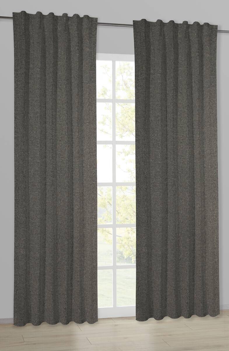 POCOline Kombivorhang Ulrich anthrazit B/L: ca. 135x245 cm