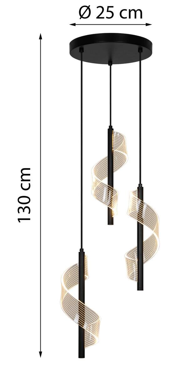 POCOline LED-Pendelleuchte Bene H/D: ca. 150x25 cm