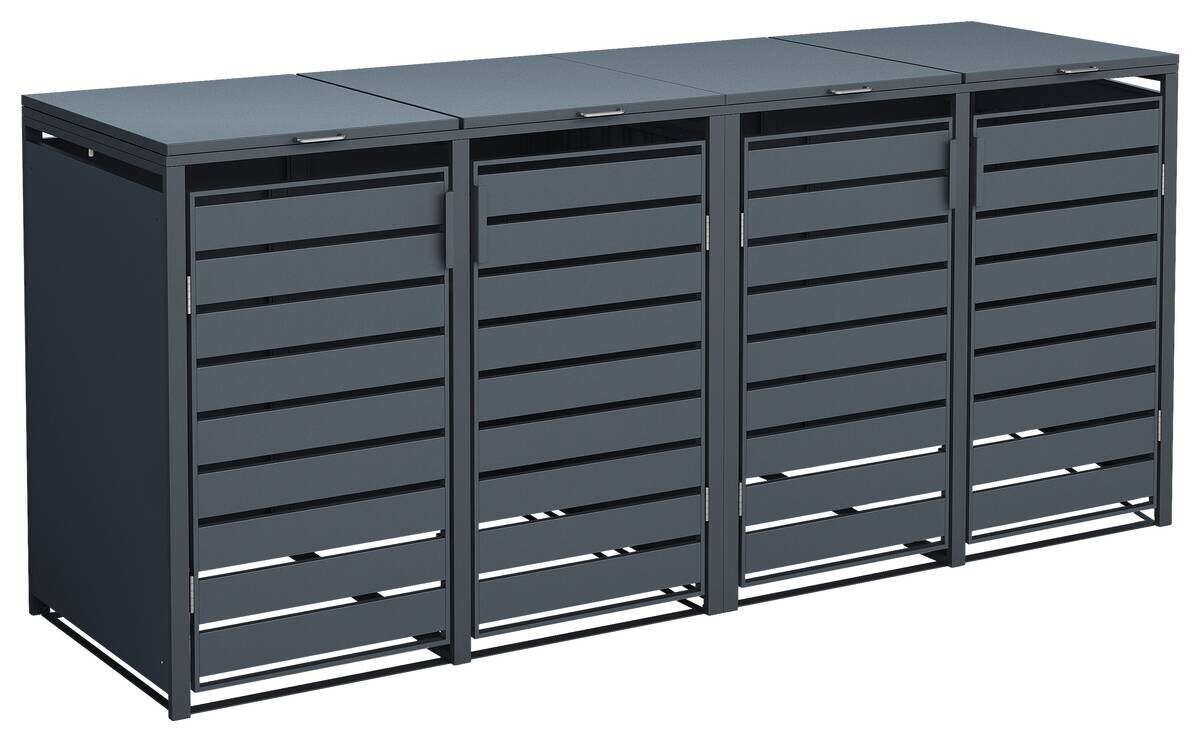 Westmann Mülltonnenbox 4-fach Kubus B/H/T: ca. 264x116x80 cm