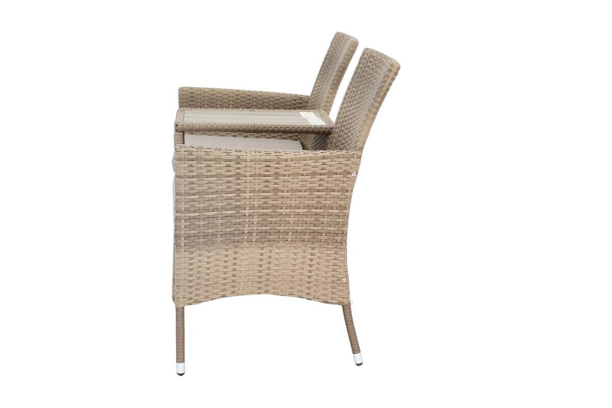 POCOline Gartenbank Love braun Stahl