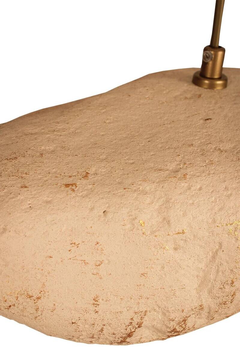 Pendelleuchte creme Metall Beton B/H/L/D: ca. 33x60x33x33 cm E27 1 Brennstellen