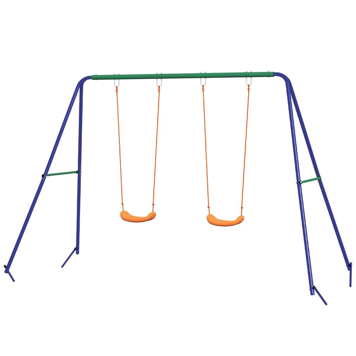 Outsunny Schaukel orange B/H/L: ca. 160x269x180 cm