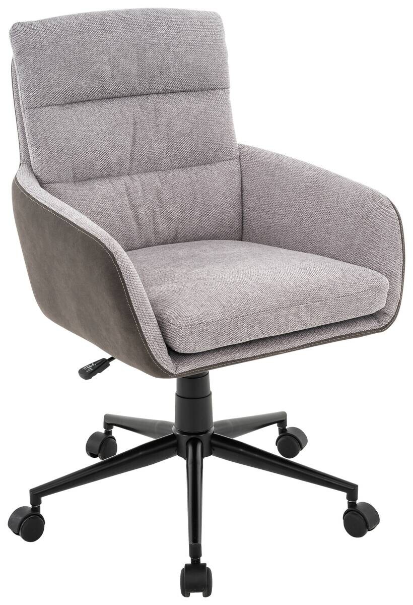 Drehstuhl Hannah grau Stoff