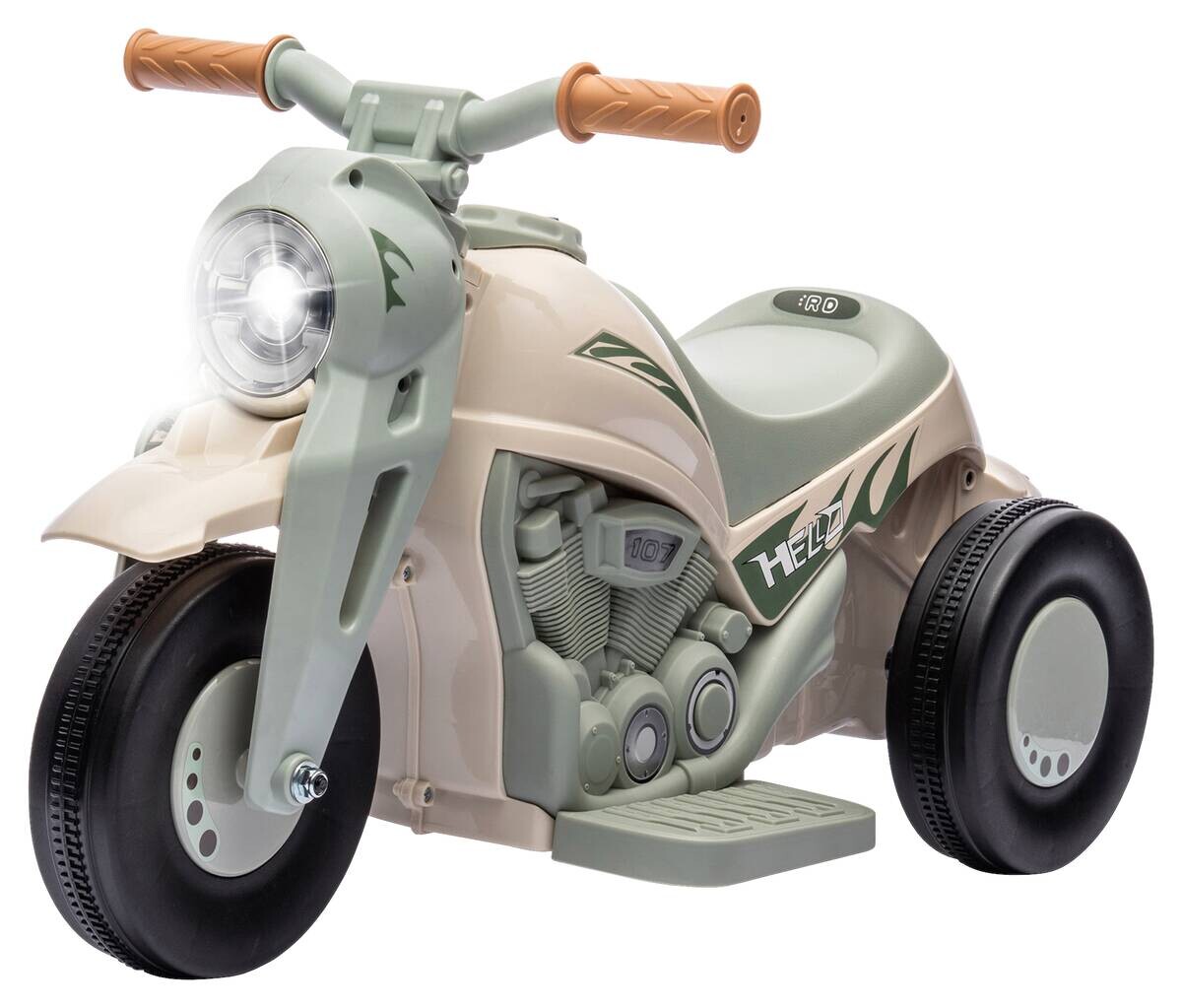 AIYAPLAY Elektromotorrad cremeweiß B/H/L: ca. 36x43,5x80 cm