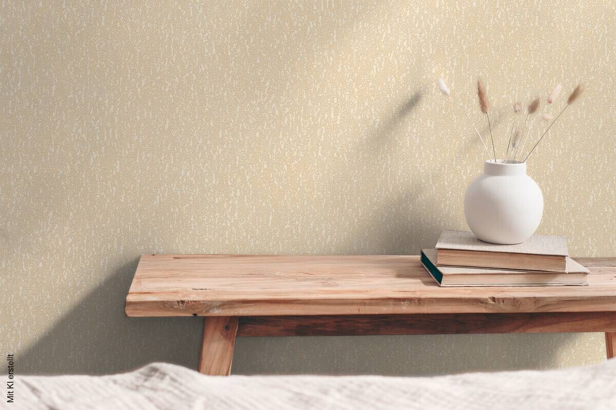 A.S.Creation Vliestapete beige gelb creme B/H/D: ca. 53x1005x9,3 cm