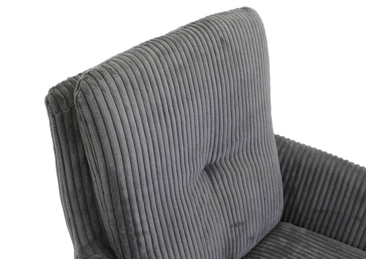 Drehstuhl Olmo anthrazit Kord B/H/T: ca. 60x89x69 cm