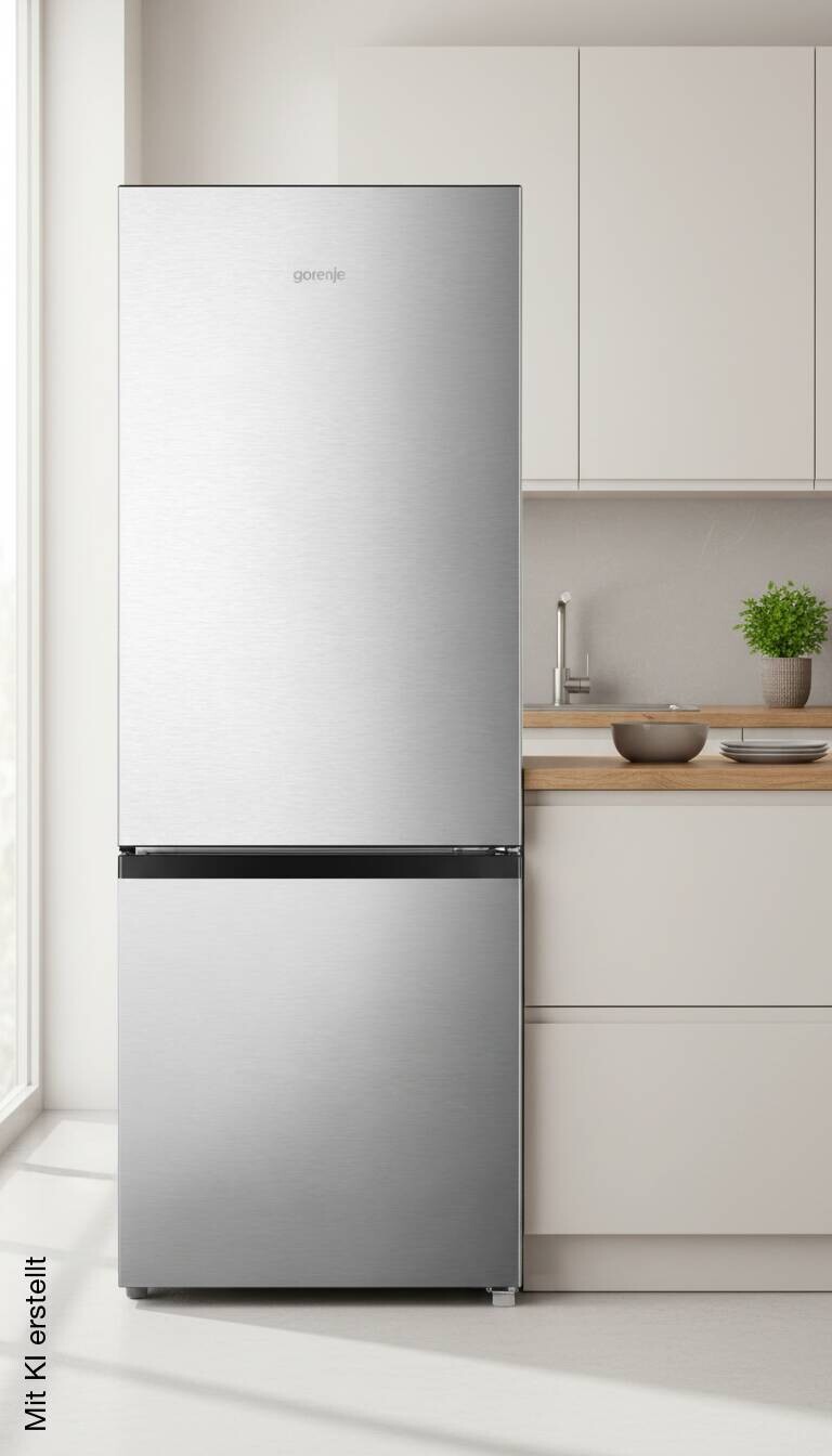 Gorenje Kühl-/Gefrierkombination RK14DPS4 Silbergrau B/H/T: ca. 50x143x56 cm