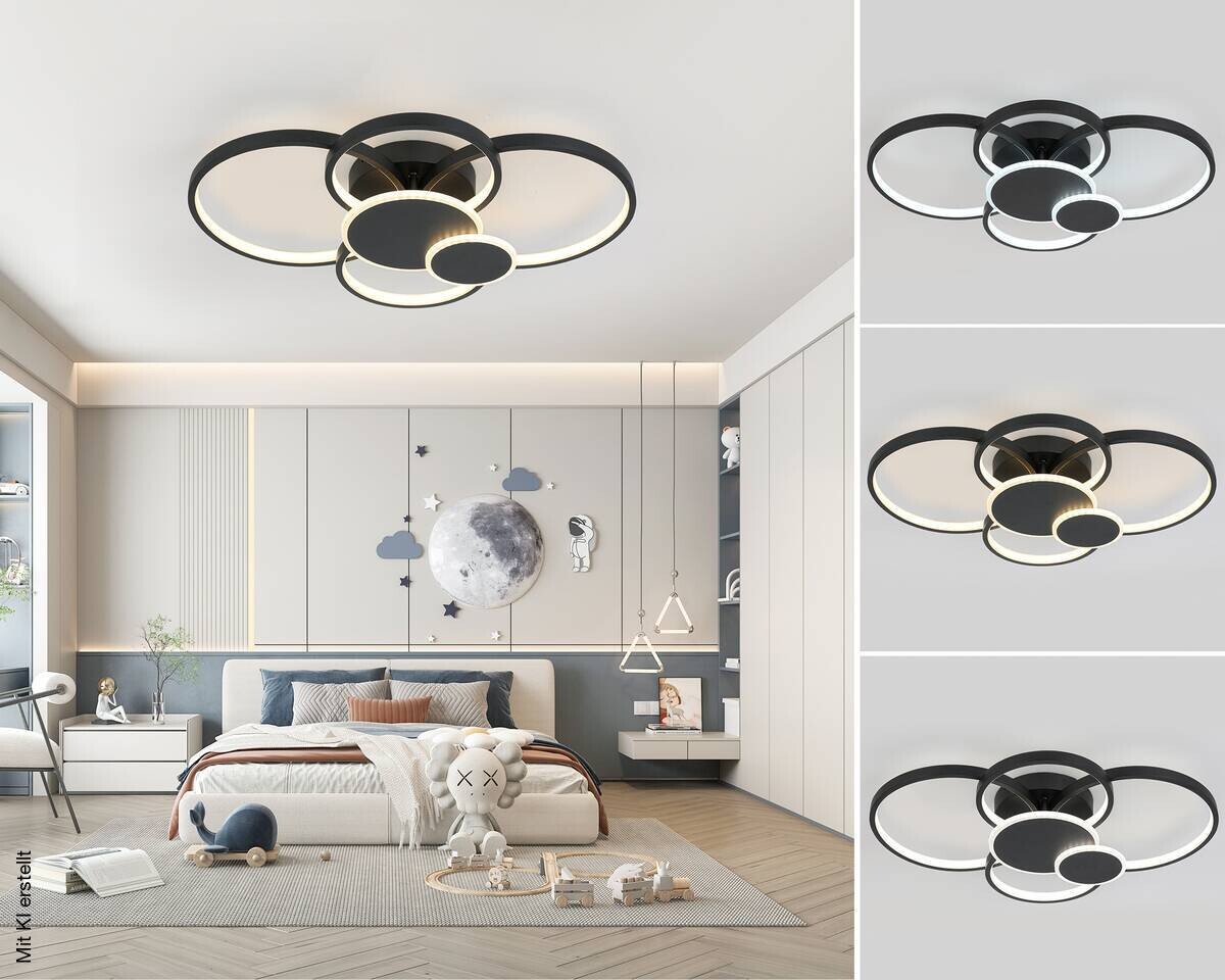 Nolo LED-Deckenleuchte Ring B/H/L: ca. 65x10x46 cm
