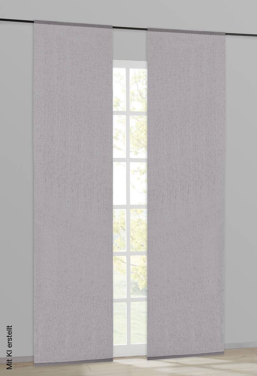 Happy Home Schiebevorhang grau B/L: ca. 60x245 cm