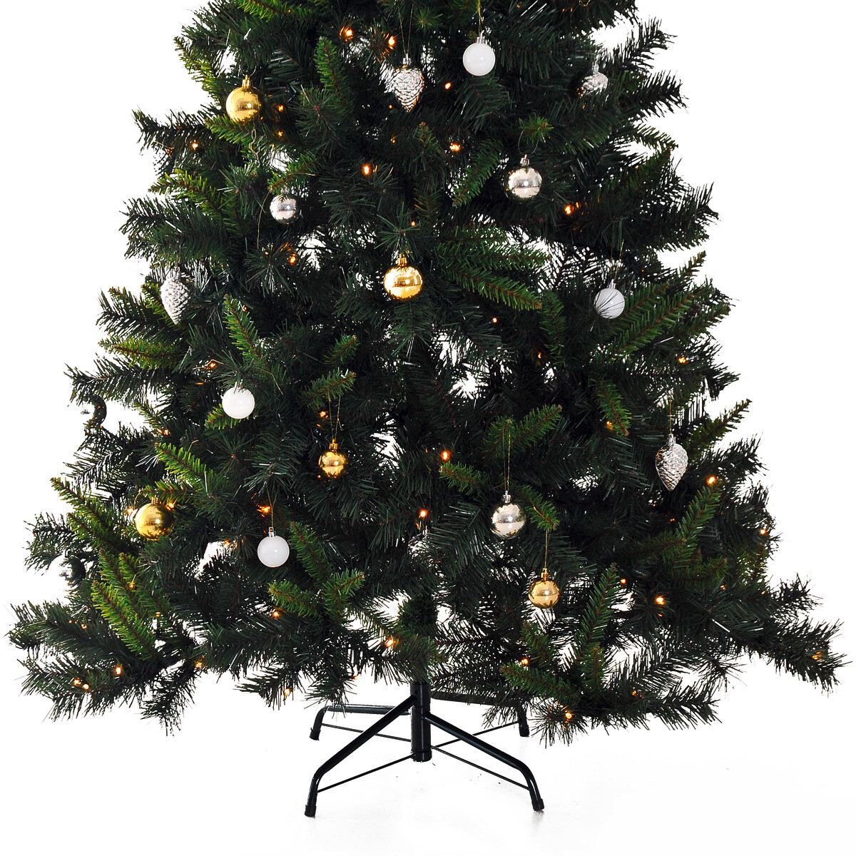 HOMCOM Tannenbaum grün Metall H/D: ca. 180x112 cm