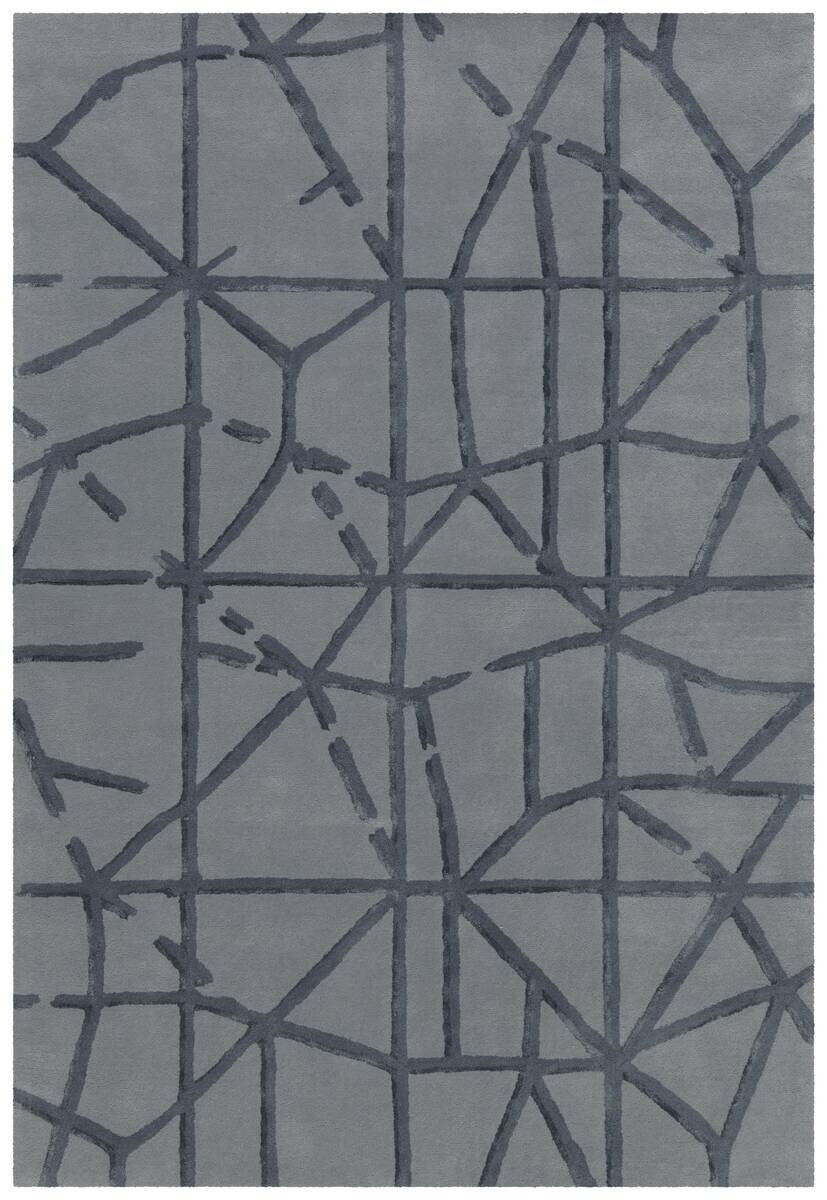 Arte Espina Kurzflorteppich Satin 8063 grau B/L: ca. 120x180 cm