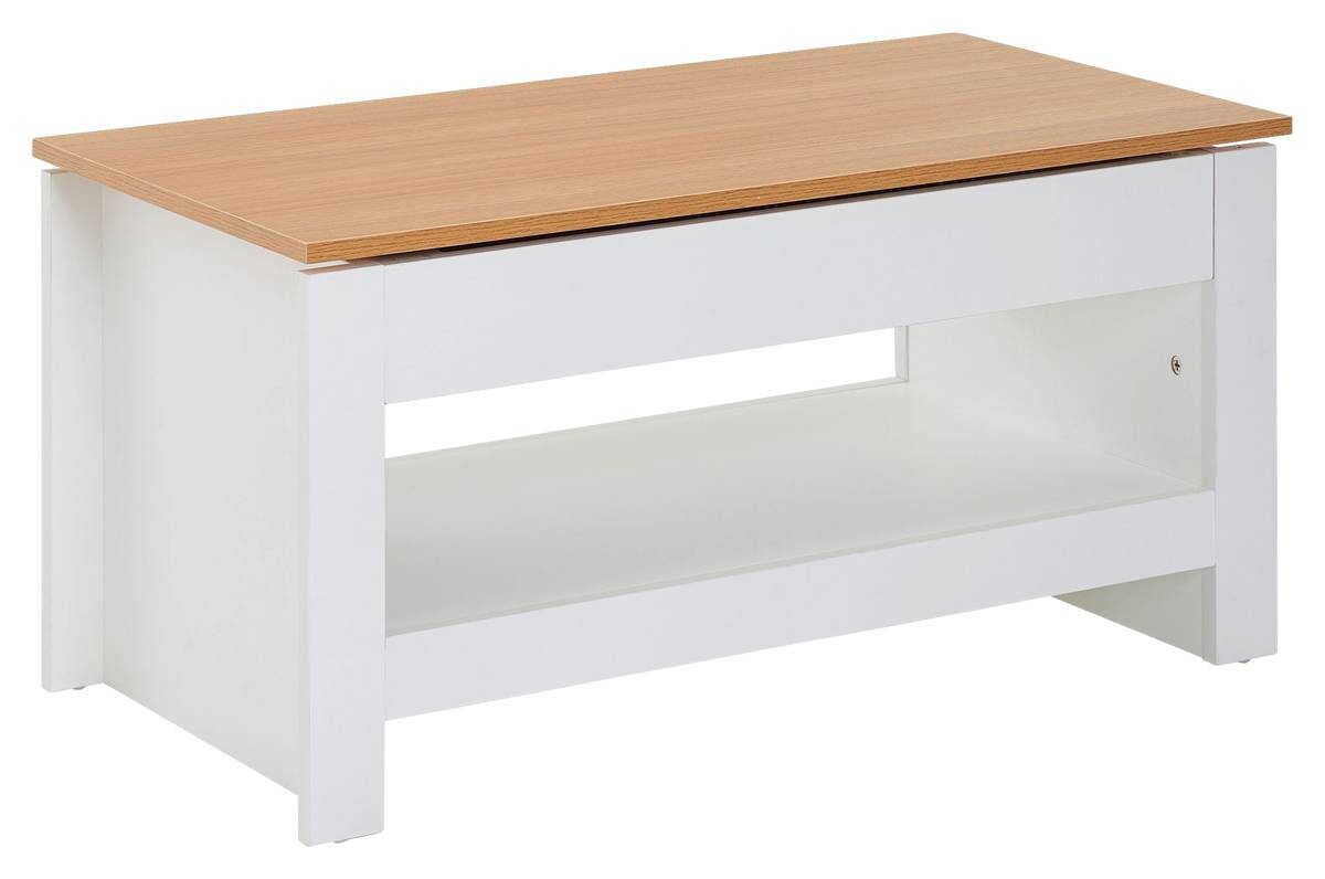 Wohnling Couchtisch weiß B/H/T: ca. 47x45x85 cm