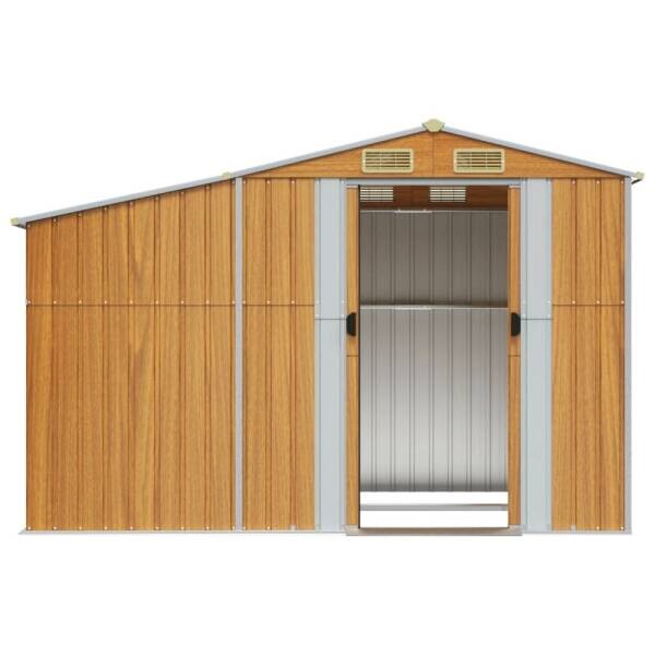 vidaXL Gartenhaus braun B/T/L: ca. 277x179x192,5 cm