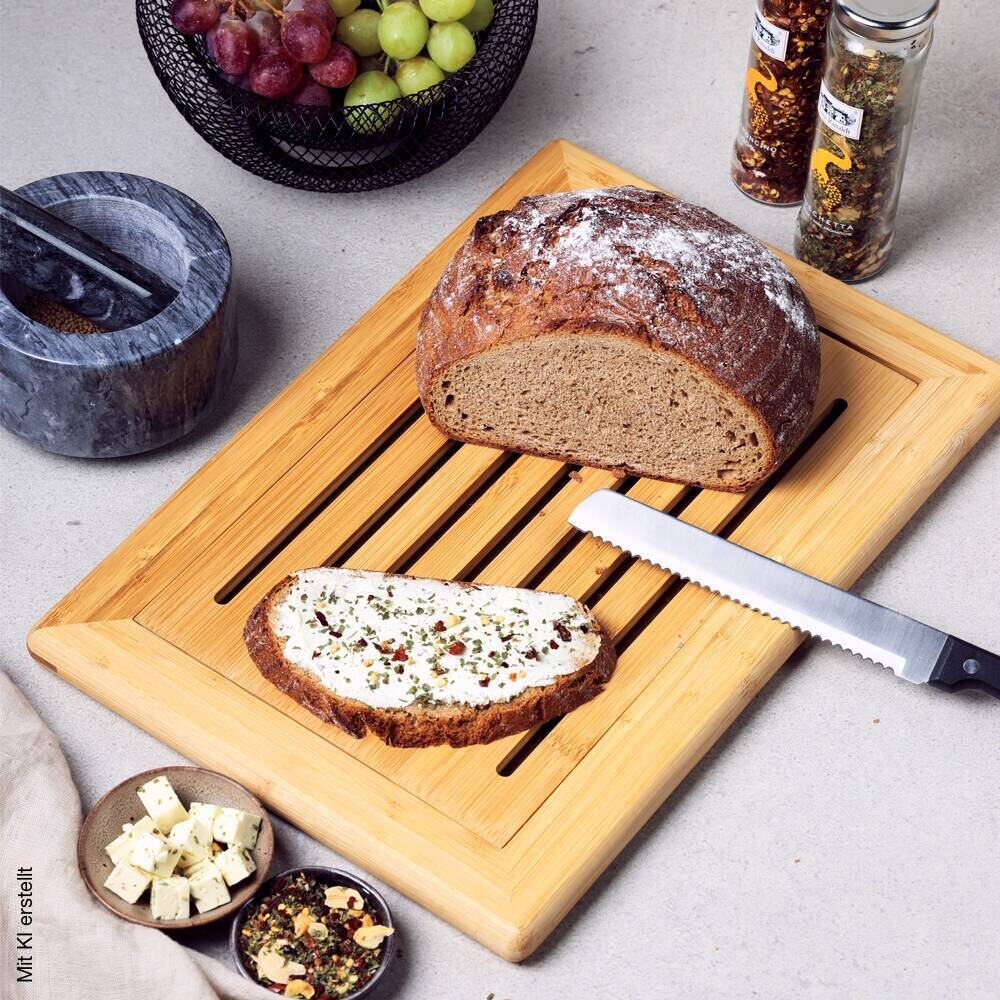 Kesper Schneidebrett natur Holz Bambus B/H/L: ca. 28x42x2 cm