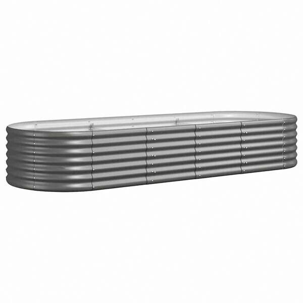 Hochbeet grau Stahl B/H/L: ca. 80x36x224 cm