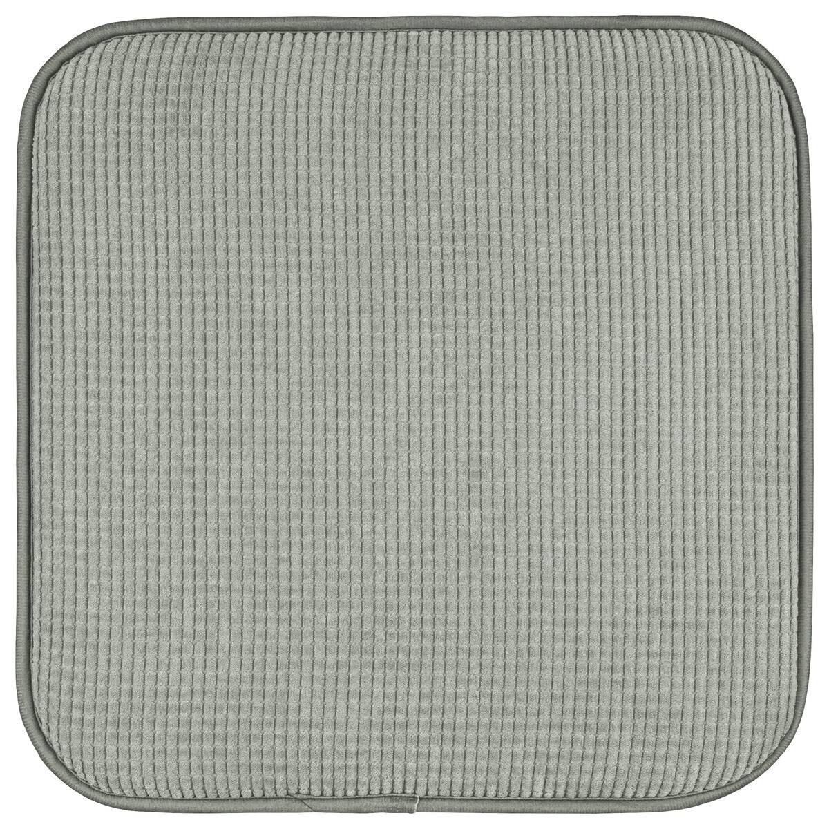Sitzkissen silber Polyester B/H/L: ca. 38x2x38 cm