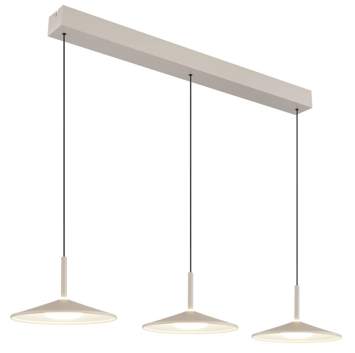 GLOBO LED-Pendelleuchte sand Metall B/H/T: ca. 25x180x95 cm 1.0 Brennstellen