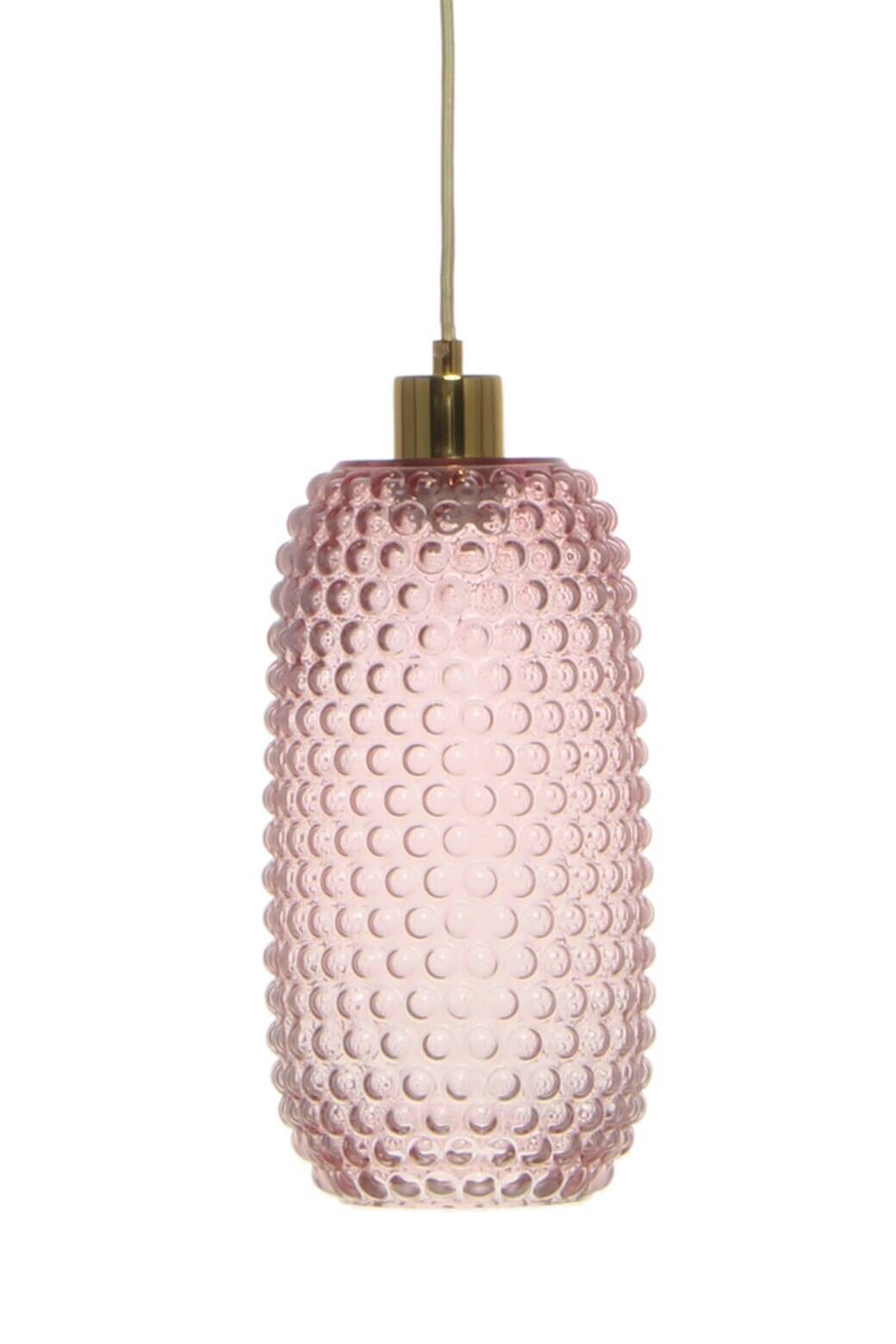 Kayoom Pendelleuchte rosa Glas B/H/L: ca. 15x34x15 cm E27 1 Brennstellen