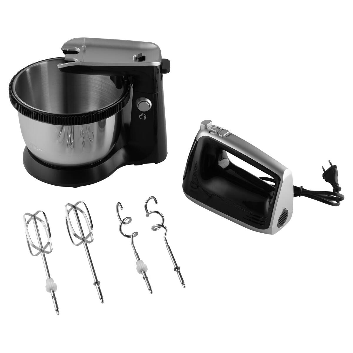 POCOline Mixer schwarz Kunststoff Edelstahl B/H/L: ca. 21,3x34,7x28,7 cm