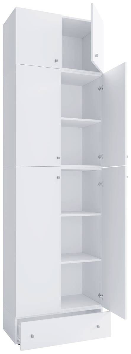 Kleiderschrank Lona weiß B/H/T: ca. 70x240x39 cm