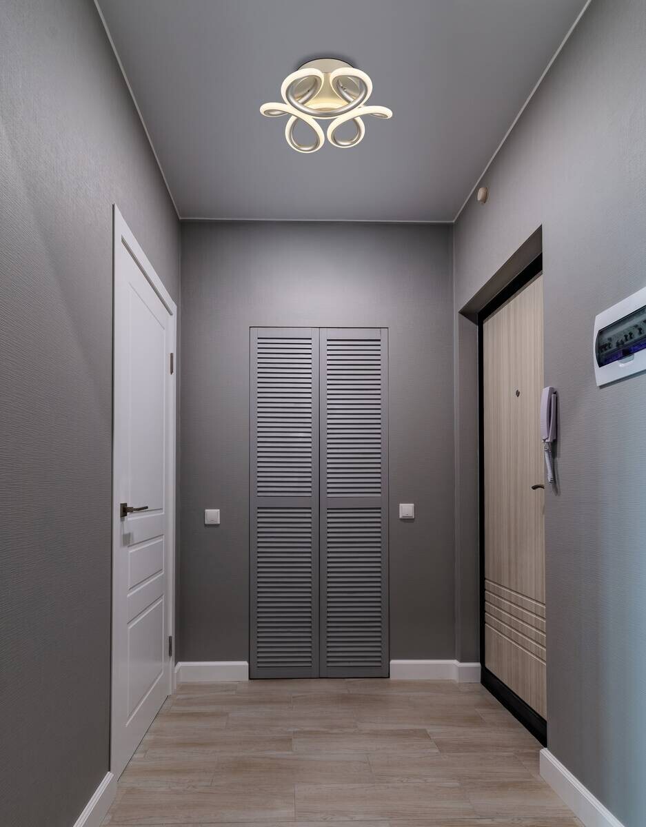 GLOBO Deckenleuchte silber Aluminium Metall H/D: ca. 10x26 cm 1 Brennstellen