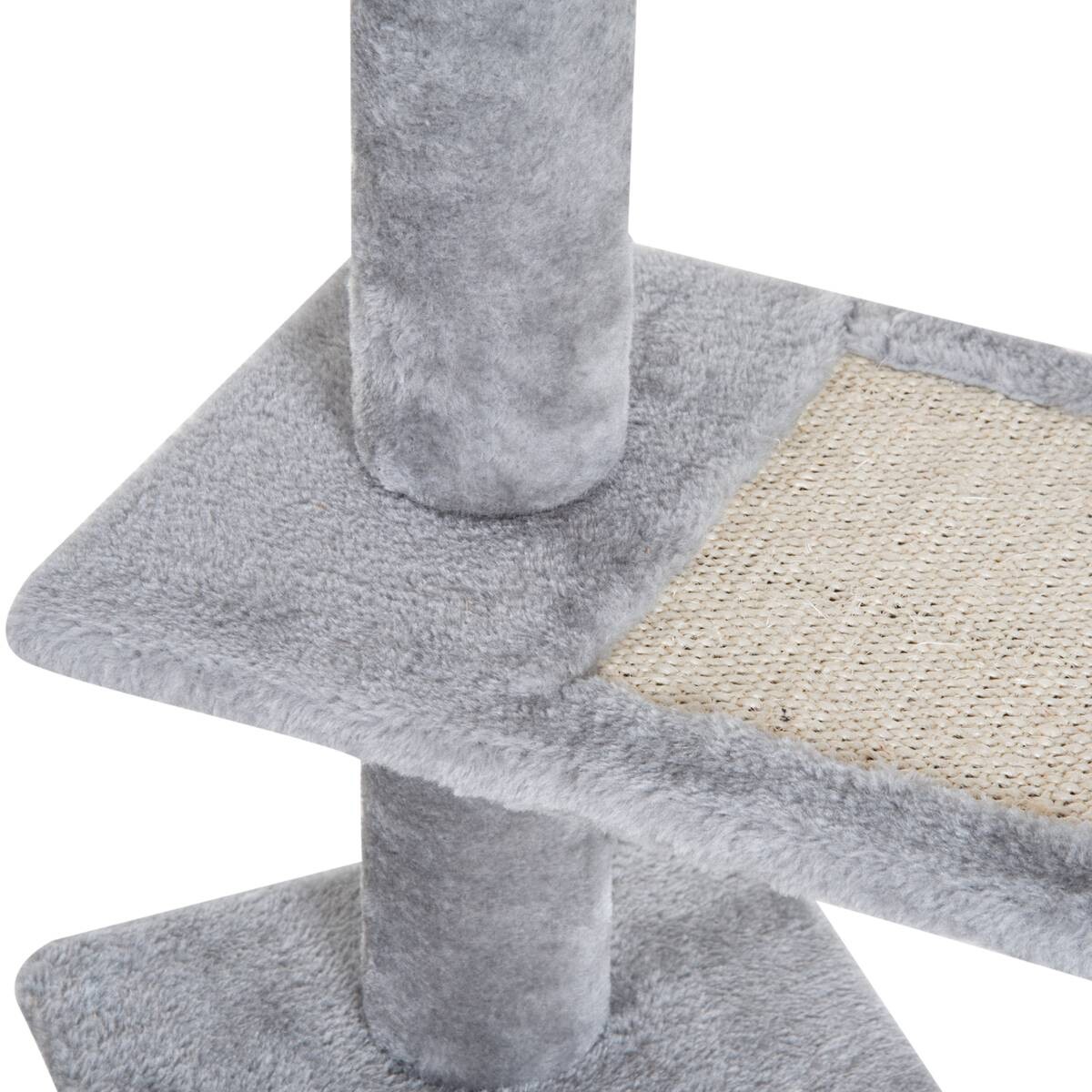 PawHut Kletterbaum beige Spanplatte B/H/L: ca. 48x101x48 cm
