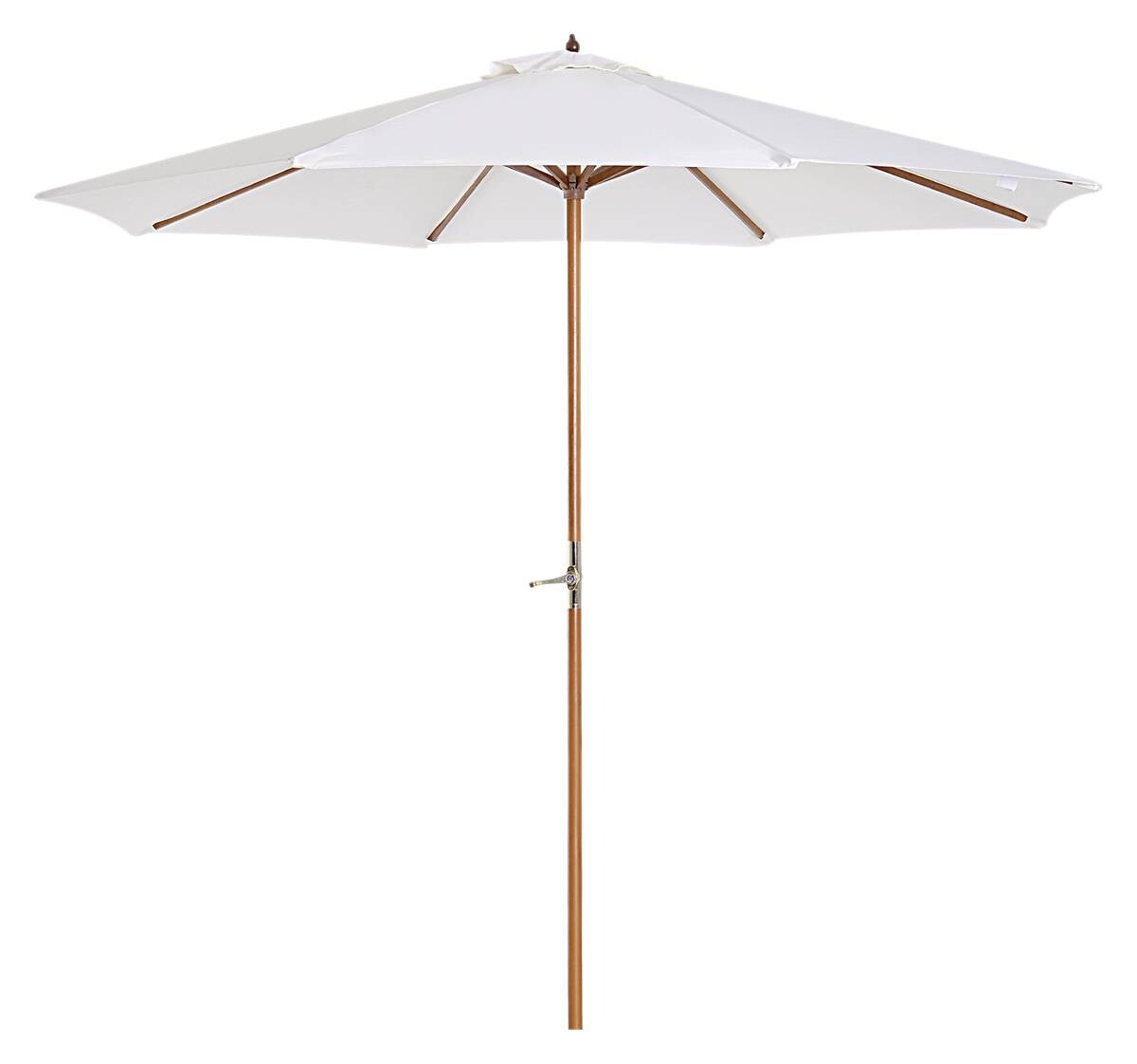 Outsunny Sonnenschirm creme Bambus H/D: ca. 245x270 cm