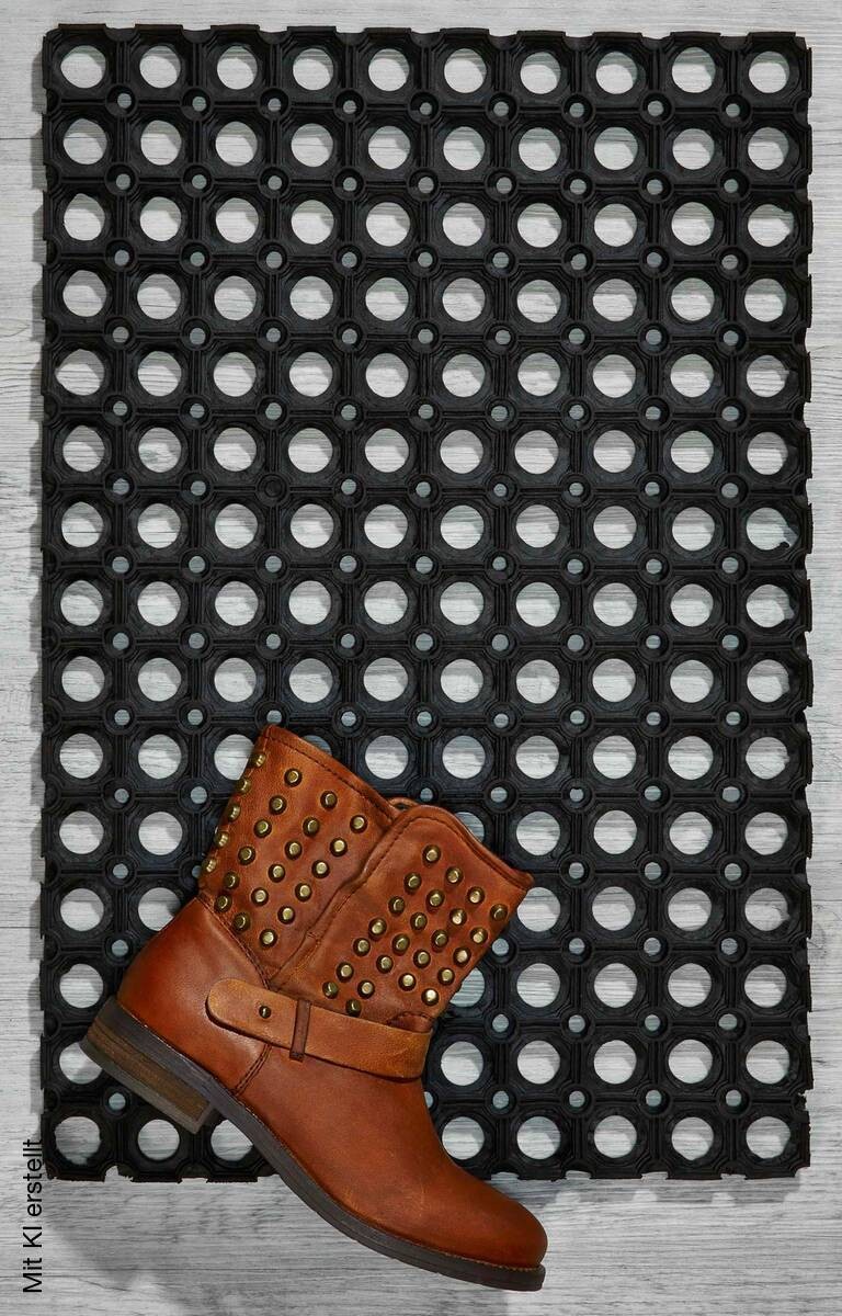 Fußmatte Gummiring schwarz B/L: ca. 40x60 cm