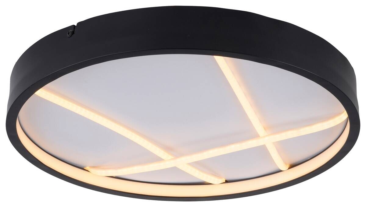 Just Light LED-Deckenleuchte Mikado schwarz H/D: ca. 5,3x40 cm