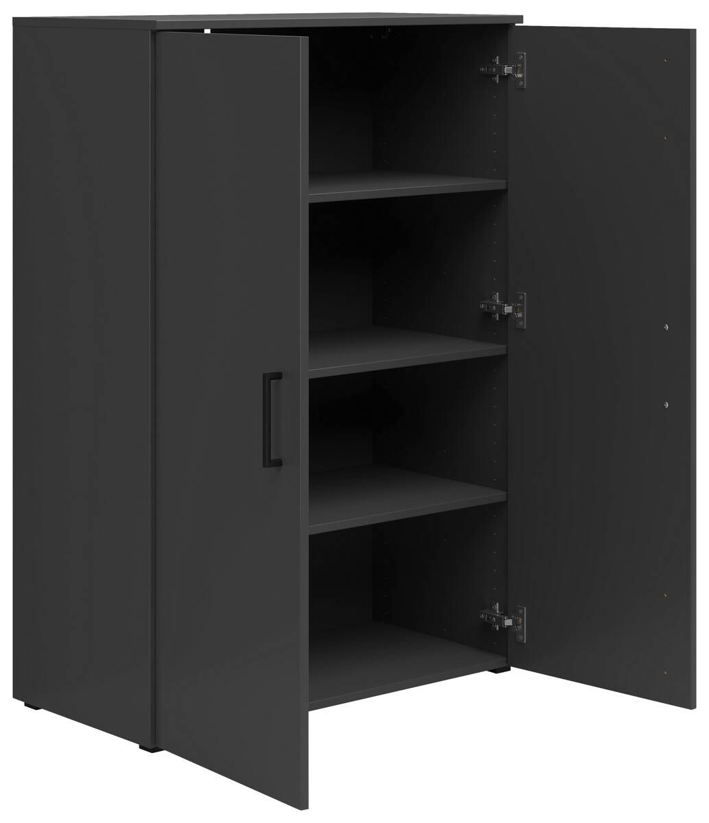 Kommode Multi-Stauraum Typ 31 anthrazit B/H/T: ca. 80x115x40 cm