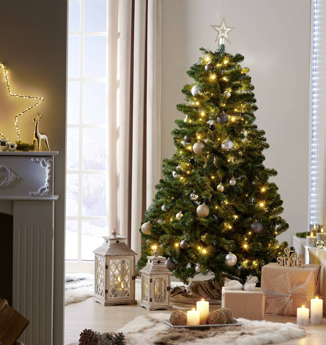 POCOline Weihnachtsbaum grün Kunststoff H: ca. 150 cm