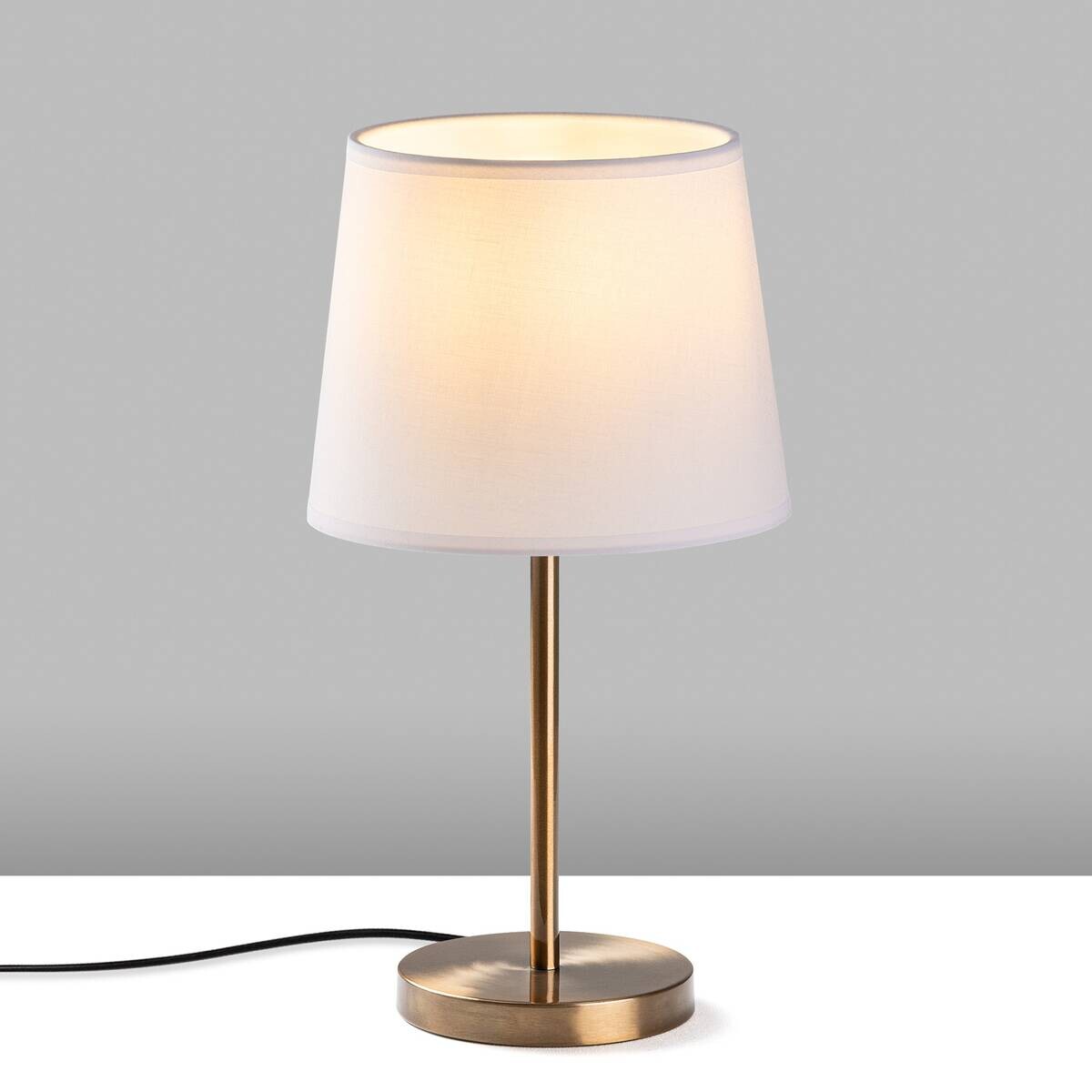 Opviq Tischleuchte gold weiß B/H/T: ca. 21x39x21 cm E27 1 Brennstellen