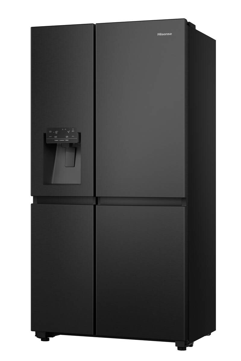 Hisense Side-by-Side RS818N4TFE schwarz B/H/T: ca. 91x179x73 cm