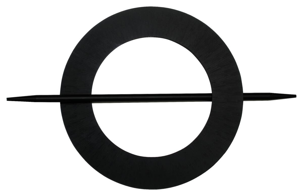 Boviva Raffspange Mars schwarz Metall D: ca. 14,5 cm